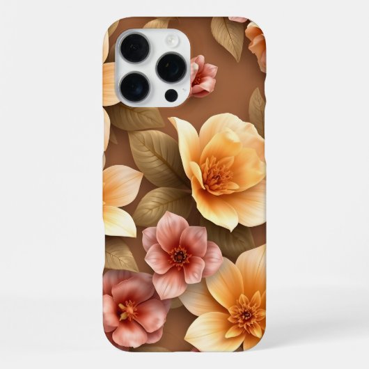 3Dカラフルフラワー iPhoneケース (裏面)