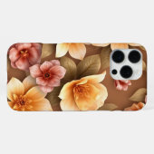 3Dカラフルフラワー iPhoneケース (裏面横)
