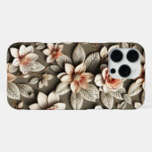 3Dカラフルフラワー iPhoneケース (裏面横)