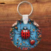 3dカラフルレディバグ キーホルダー (裏面)