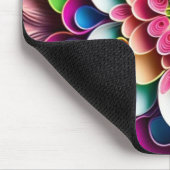 3Dカラフル紙クイル花 マウスパッド (コーナー)