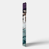 3Dカラフル菊、ダイヤモンドフレームカスタム Case-Mate iPhoneケース (裏面 / 右)