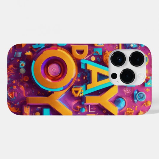 3DカラフルiPhoneケース Case-Mate iPhoneケース (裏面 (横))