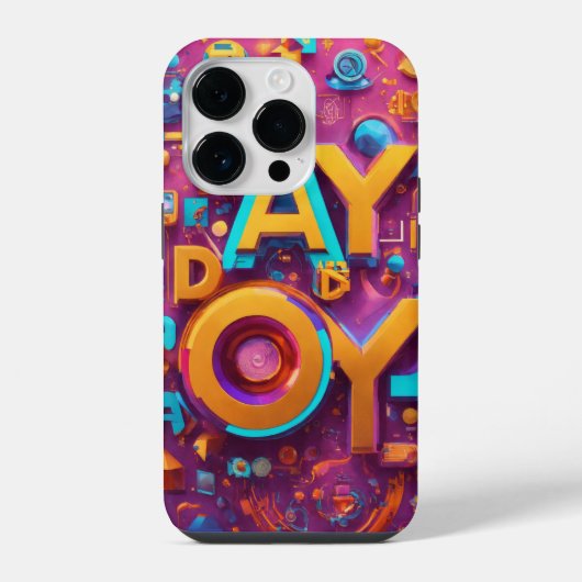 3DカラフルiPhoneケース iPhoneケース (裏面)