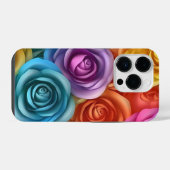 3Dカラー数々のバラ iPhoneケース (裏面横)
