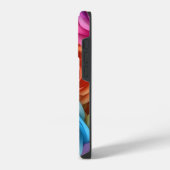 3Dカラー数々のバラ iPhoneケース (左側面)