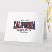 3Dカリフォルニア カード (黄色い花)