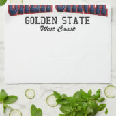 3Dカリフォルニア キッチンタオル (折り畳み)