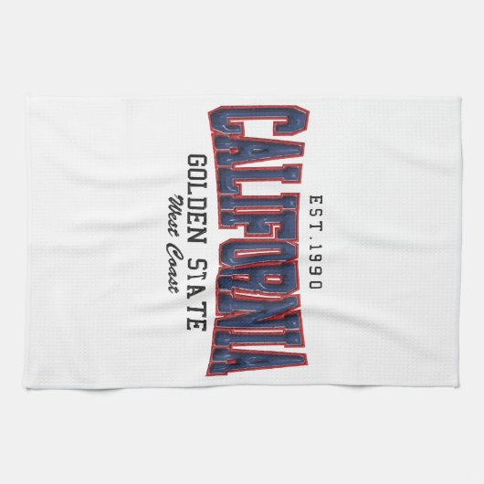 3Dカリフォルニア キッチンタオル (横)