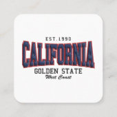 3Dカリフォルニア スクエア名刺 (裏面)