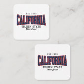 3Dカリフォルニア スクエア名刺 (正面/裏面)