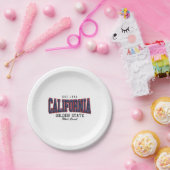 3Dカリフォルニア ペーパープレート (パーティー)