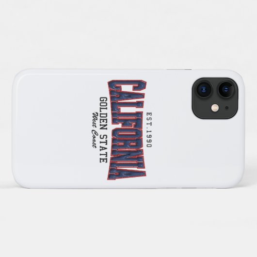 3Dカリフォルニア Case-Mate iPhoneケース (裏面(横))