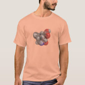3Dカ描写イン酸分子Tシャツ Tシャツ (正面)