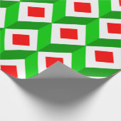 3Dキューブクリスマス ラッピングペーパー (角)