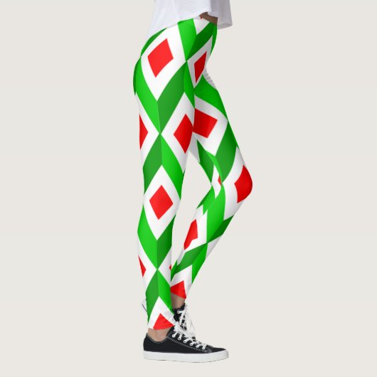 3Dキューブクリスマス レギンス (右)