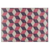 3Dキューブパターン カッティングボード (正面)