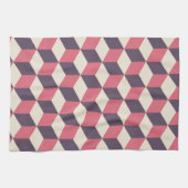 3Dキューブパターン キッチンタオル (横)