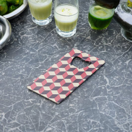 3Dキューブパターン クレジットカード栓抜き