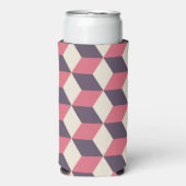 3Dキューブパターン スリム缶クーラー (Seltzer正面)