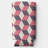 3Dキューブパターン スリム缶クーラー (裏面)