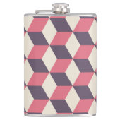 3Dキューブパターン フラスク (正面)