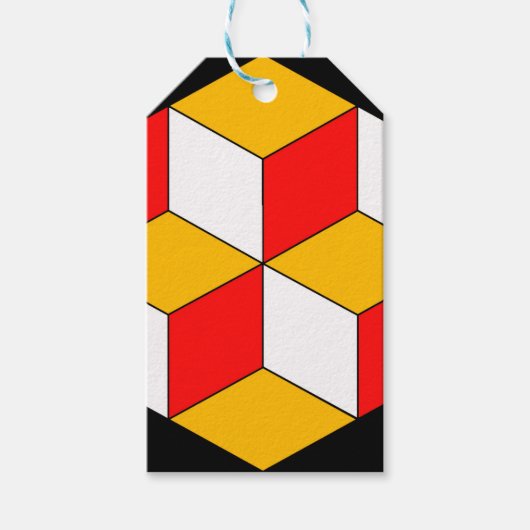 3dキューブ ギフトタグ (正面)