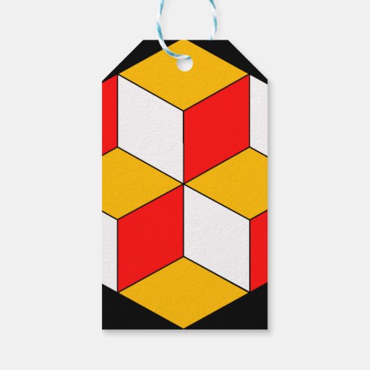 3dキューブ ギフトタグ (裏面)