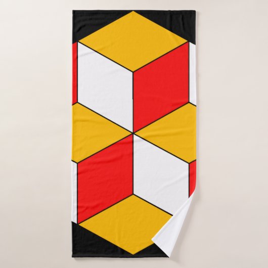 3dキューブ バスタオル (バスタオル)