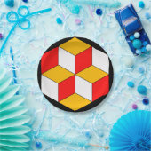 3dキューブ ペーパープレート (パーティー)