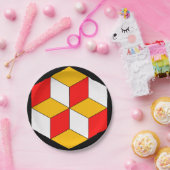 3dキューブ ペーパープレート (パーティー)