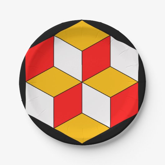 3dキューブ ペーパープレート (正面)