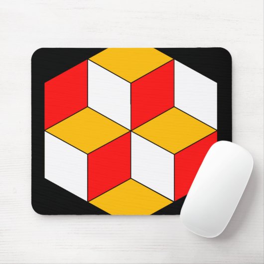 3dキューブ マウスパッド (マウス)