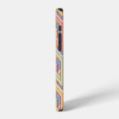 3Dキューブ、光学錯覚パターン。 iPhoneケース (左側面)