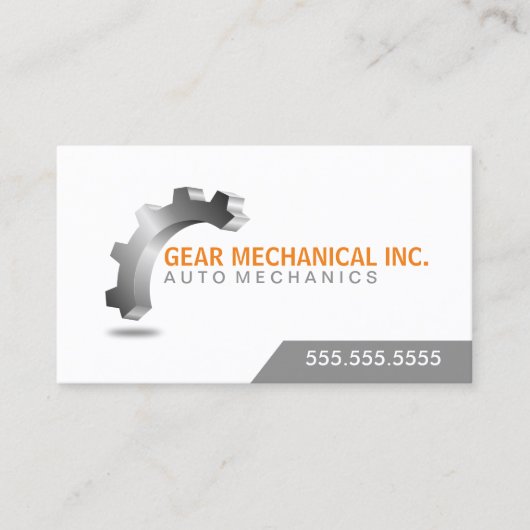 3Dギア機械 名刺 (正面)