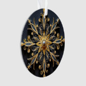 3Dクイリング効果スノーフレーク オーナメント (正面)