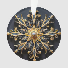 3Dクイリング効果スノーフレーク オーナメント