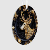 3Dクイリング効果トナカイ オーナメント (正面)