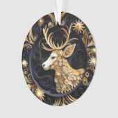 3Dクイリング効果トナカイ オーナメント (正面)