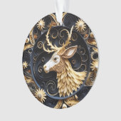 3Dクイリング効果トナカイ オーナメント (正面)