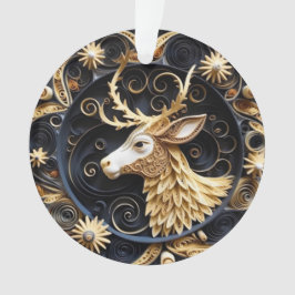 3Dクイリング効果トナカイ オーナメント