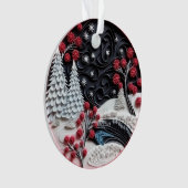 3dクイル紙アートクリスマスランドスケープ オーナメント (正面)