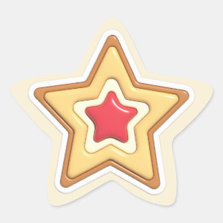 3Dクッキー星クリスマス 星シール