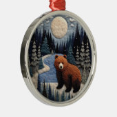 3Dクマの森の動物の声 メタルオーナメント (右)