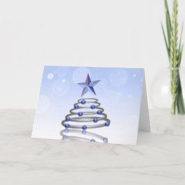 3Dクモダンロムクリスマスツリー シーズンカード