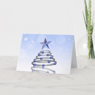 3Dクモダンロムクリスマスツリー シーズンカード