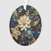 3dクリスマスフラワー オーナメント (正面)