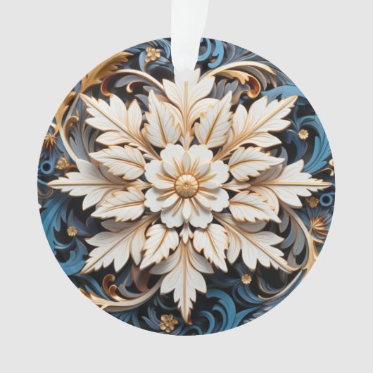 3Dクリスマスフラワー オーナメント (正面)