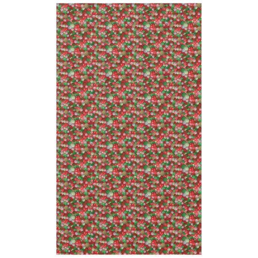 3Dクリスマスボール テーブルクロス (正面)