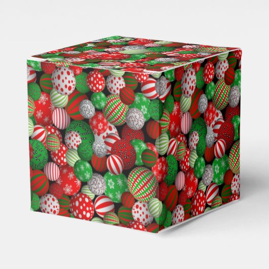 3Dクリスマスボール フェイバーボックス (正面サイド)